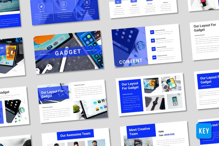 Gadget Presentation Template - (KEY)