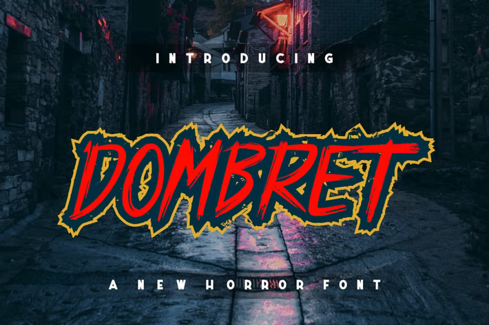 Dombret a New Horror Font 