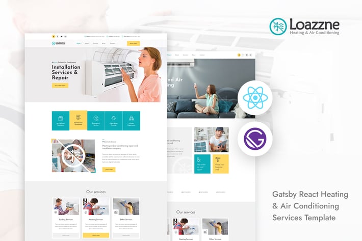 Loazzne - Gatsby React Heating & Air Conditioning 