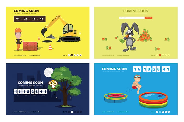 Drawer - Responsive Animated Coming Soon Template