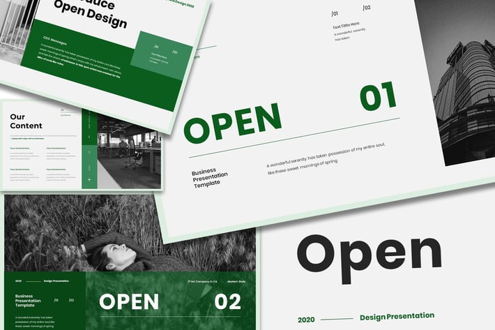Open - Business Presentation Keynote Template