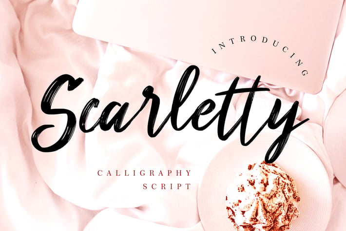 Scarletty Calligraphy Business Font