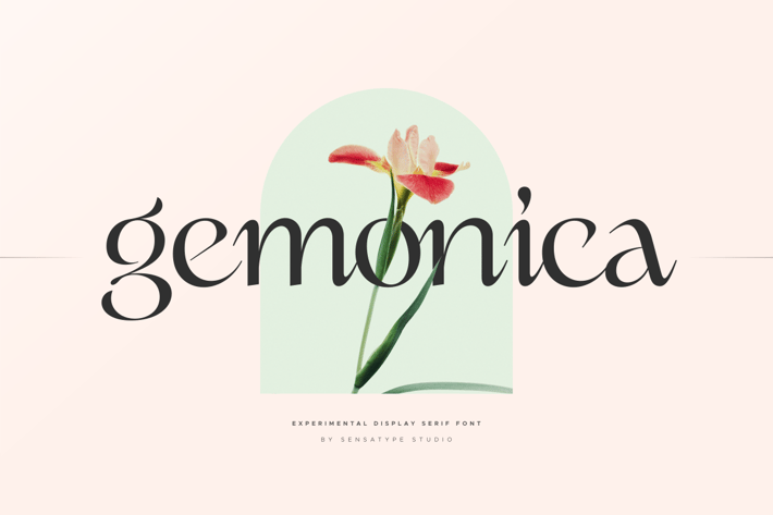 gemonica - experimental serif font