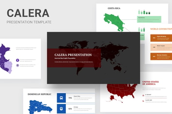 Calera - America Continent Map Keynote