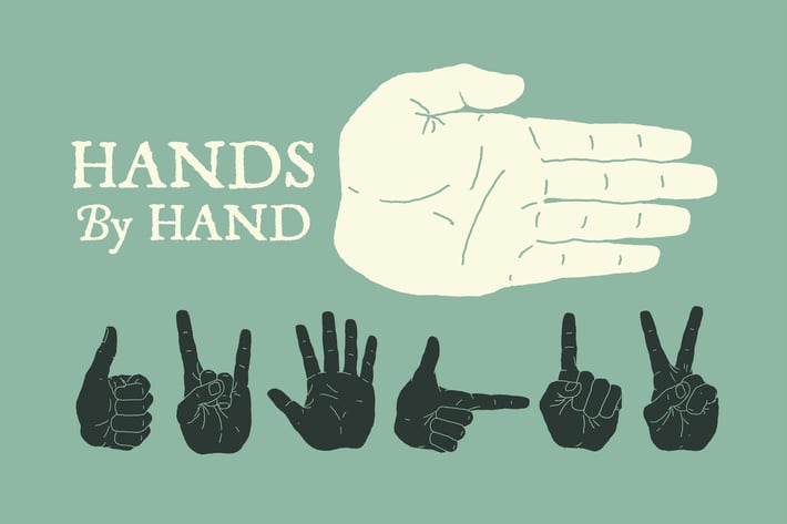 Hand Illustrated Hands and Fists