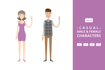 Casual - Male & Female Characters Vol.47