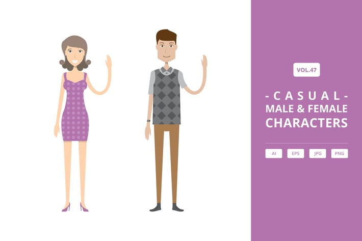 Casual - Male & Female Characters Vol.47