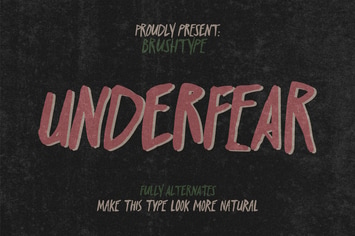 Underfear Brush Font