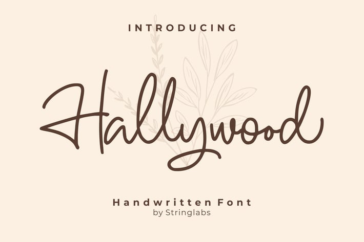 Hallywood - Handwritten Script Font