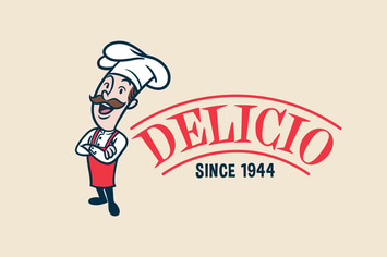 Retro Vintage Cartoon Chef or Cook Mascot Logo