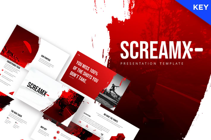 ScreamX - Brush Keynote Template