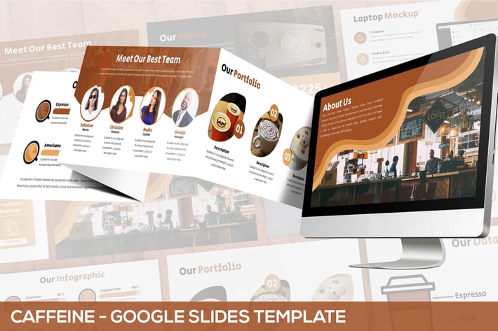 Caffeine - Coffeeshop Google Slides Template