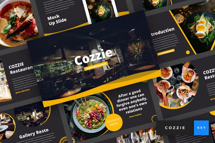 Cozzie - Restaurant Keynote Template