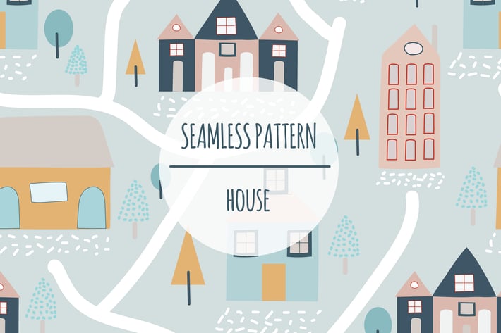 House – Seamless Pattern