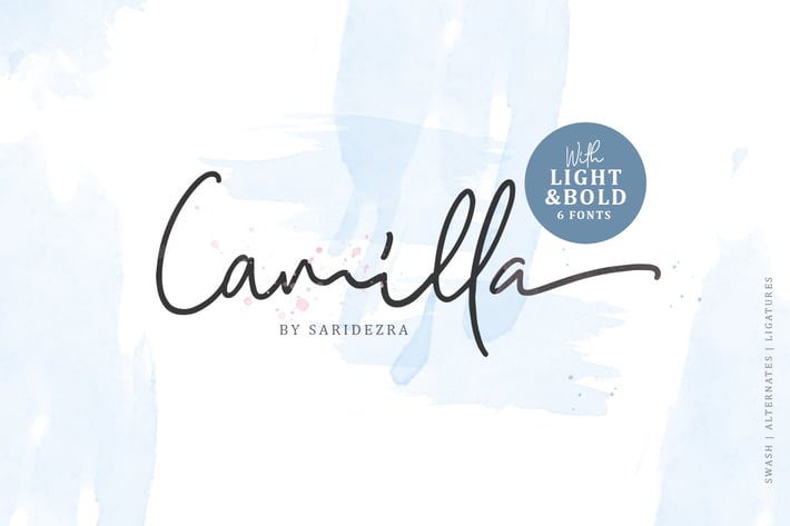 Camilla - Signature Script (6 Fonts)