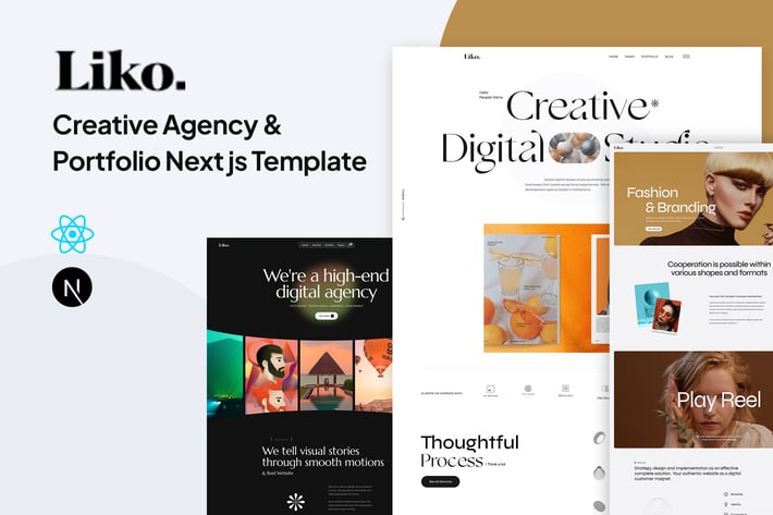 Liko - Creative Agency  Portfolio Next js Template