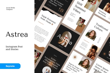 ASTREA - Fashion Instagram Kit Keynote