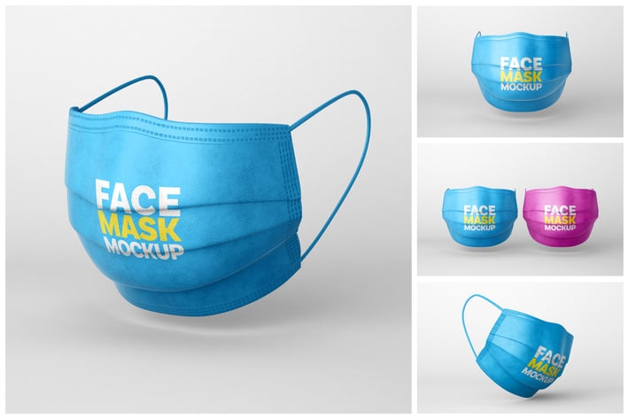 Face Mask Mockup Set