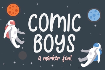 Comic Boys - Kids Bubble Font