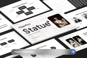 Magnifico Statue - History Keynote Template