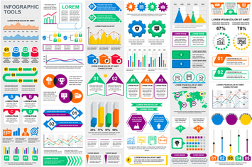 Set Infographic Elements Template