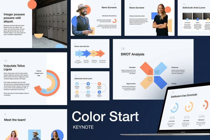 Color Start Keynote Template