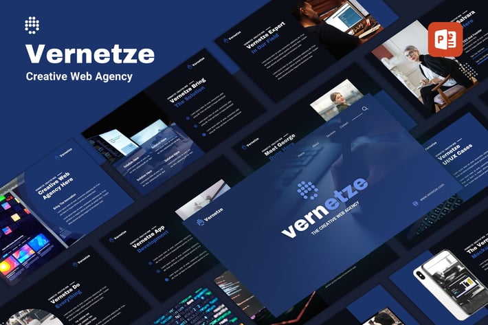 Vernetze - Creative Web Agency PowerPoint Template