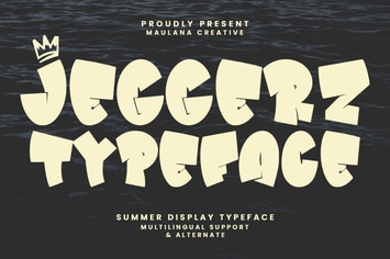 Jeggerz Summer Display Typeface