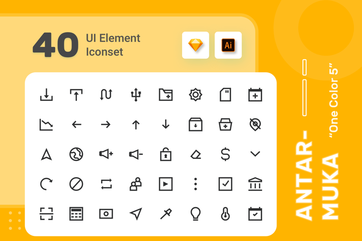 Antarmuka - UI Element Iconset - One  Color 5 