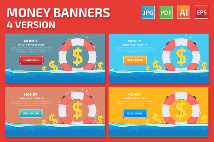 Money Banners Design