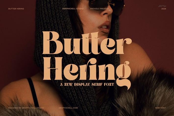 Butter Hering  - Elegant Serif Font