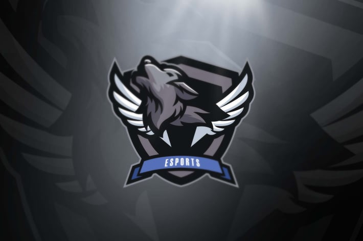 Wolfman Sports and Esports logo