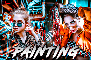 Painting Photoshop Aqction