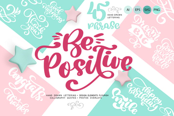 Positive greeting quotes and flourish