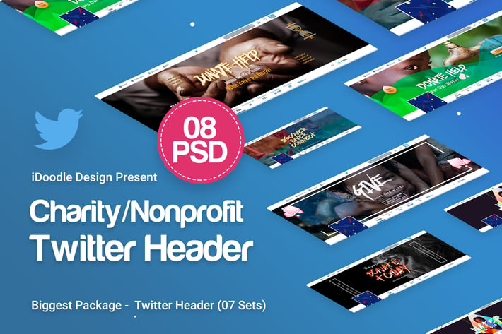 Charity / Nonprofit / Fundraising Twitter Headers