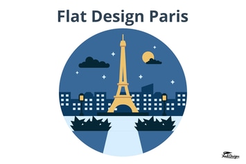 Flat Design Paris