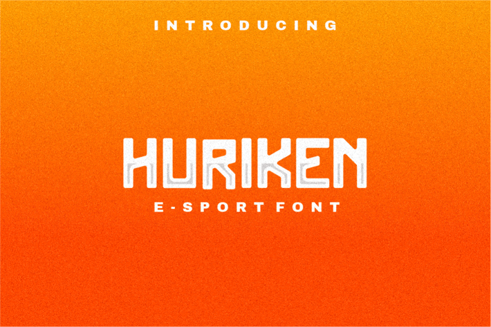 Huriken E-Sport Font