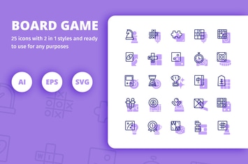 Board Game (Line and Solid)