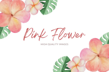 Pink Flower Watercolor