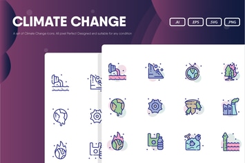 Climate Change Icon Pack