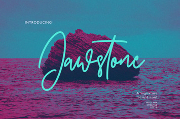 Jawstone Signature Font