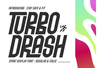 Turbo Drash - Sport Display Font