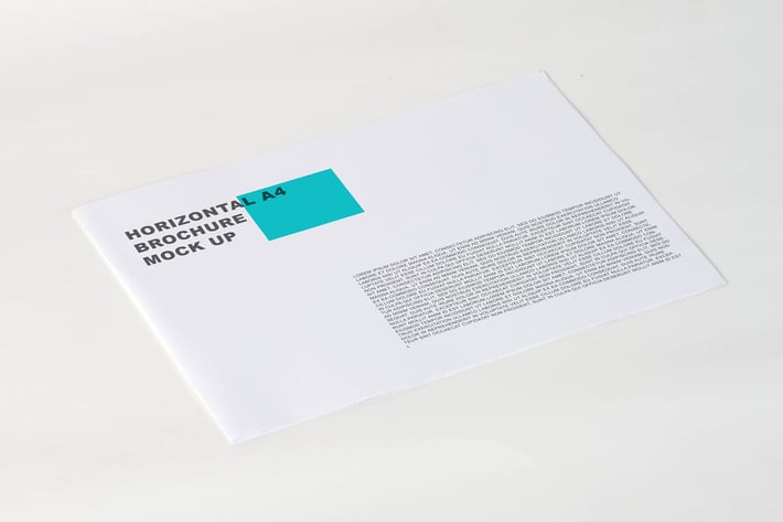 Horizontal A4 Brochure Mock Up