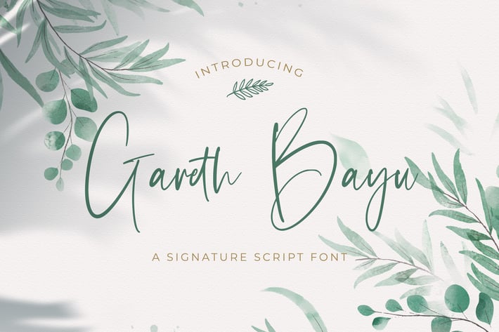 Gareth Bayu - Handwritten Font