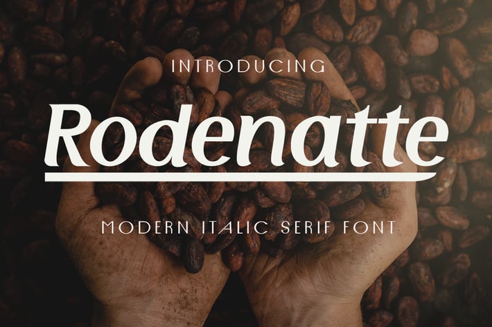 Rodenatte - Italic Font
