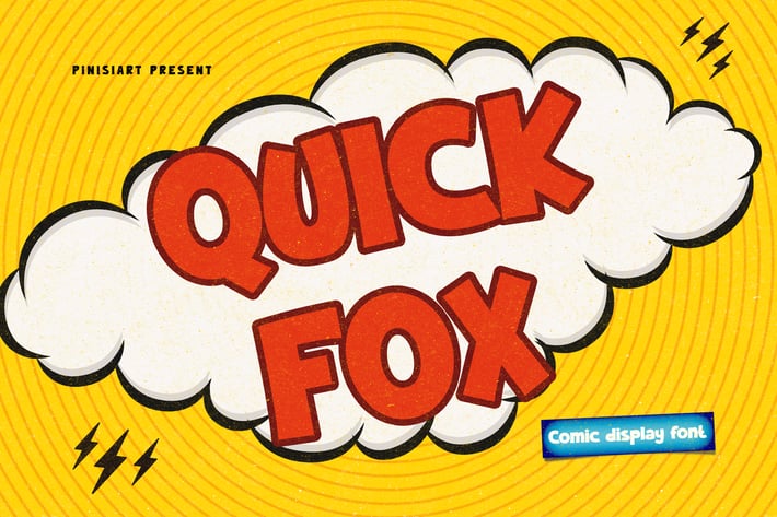 Quick Fox - Comic Display Font