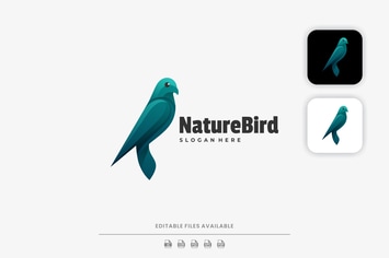 Nature Bird Gradient Logo