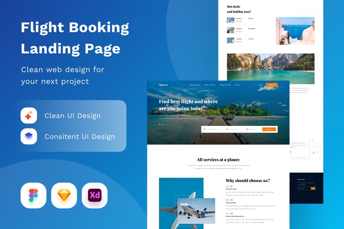 Flight Booking Landing Page