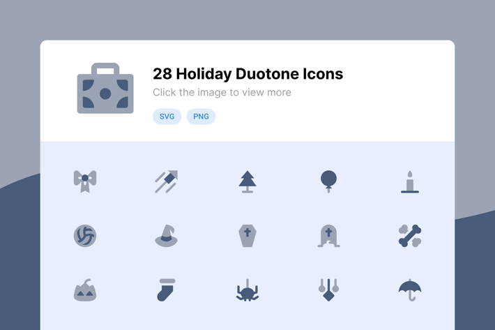 Holiday Duotone Icons