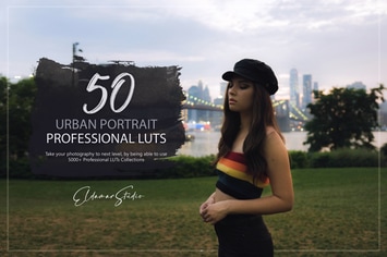50 Urban Portrait LUTs and Presets Pack